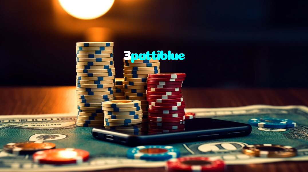 3pattiblue casino presented on mobile device in Pakistan with slots and live games